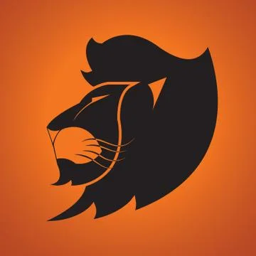 Lion head - vector illustration Stock Illustration