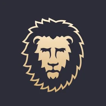 Lion head vector illustration Stock Illustration