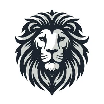 Lion head vector illustration Illustrazione stock