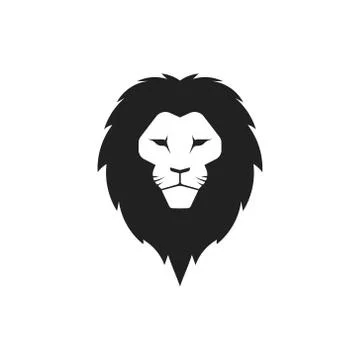 Lion head. Vector logo design creative illustration. Stock Illustration