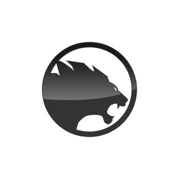 Lion head vector silhouette Stock Illustration
