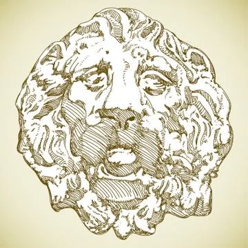 Lion heraldic Stock Illustration