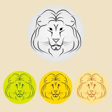 Lion icon Stock Illustration