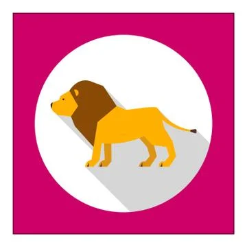 Lion icon 스톡 일러스트