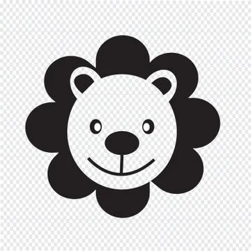 Lion Icon Stock Illustration