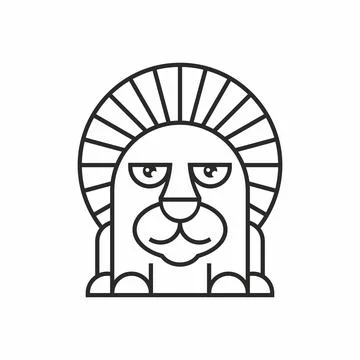 Lion icon Stock Illustration