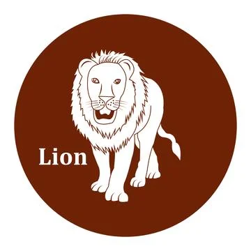 Lion icon Illustrazione stock