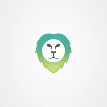 Lion icon logo vector design Stock Illustration