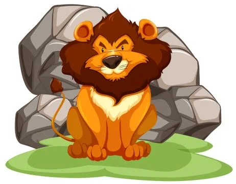 A lion Stock Illustration