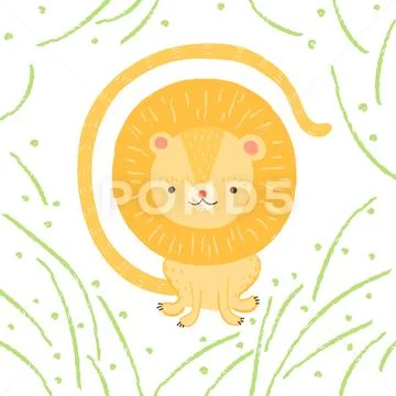Lion illustration Stock Illustration