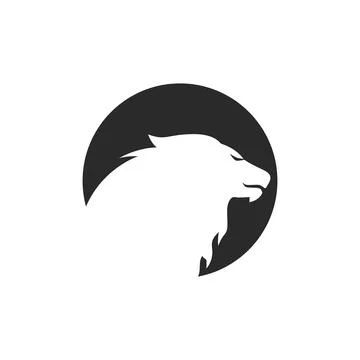 Lion illustration logo vector Stock Illustration