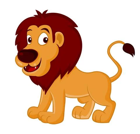 Lion illustration vector isolated Stock Illustration