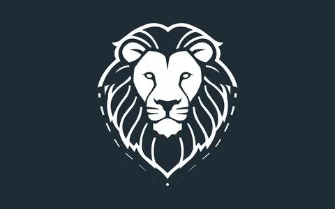 Lion Illustration Vector Logo Stock Illustration