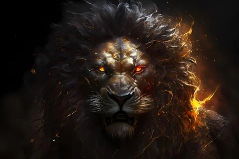 The Lion King of the Underworld Stock Illustration