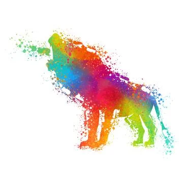 Lion King Vector Illustration digital art print ready for print Stock Illustration