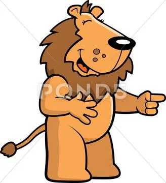 Lion Laughing Stock Illustration