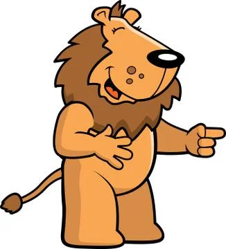 Lion Laughing Stock Illustration