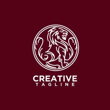 Lion line Stock Illustration