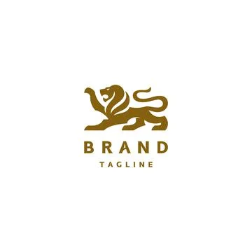 Lion Logo Design Stock Illustration