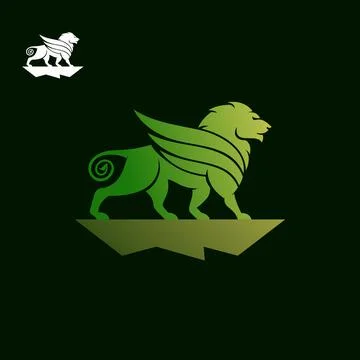 Lion logo Illustrazione stock