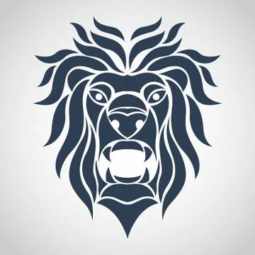 Lion logo vector Illustrazione stock