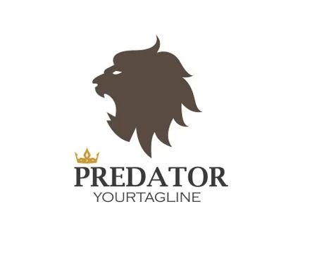Lion logo vector illustration Illustrazione stock