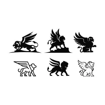 Lion logo- vector illustration Stock Illustration