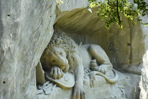 The Lion of Lucerne Stock Photos