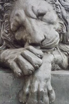 Lion monument Stock Photos
