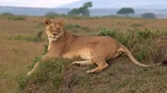 Wild feline mammal, lion, roams Africa safari with big cats generated by AI  24891181 Stock Photo at Vecteezy