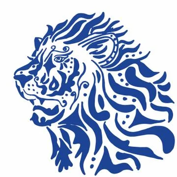 The Lion Pattern Stock Illustration