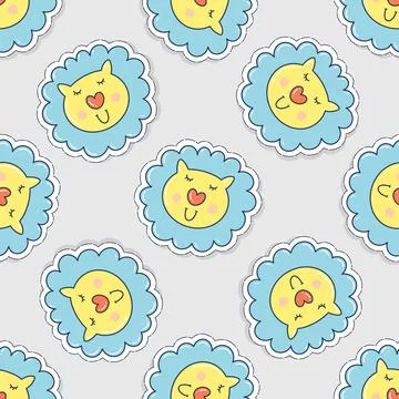 Lion pattern Stock Illustration