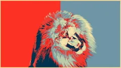 Lion Roars - Fractal Rendering HD, Stock Video