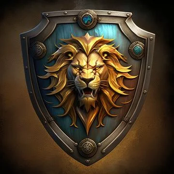 Lion Shield Stock-Illustration