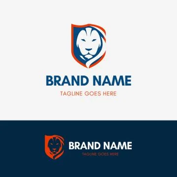 Lion Shield Logo Stock Illustration