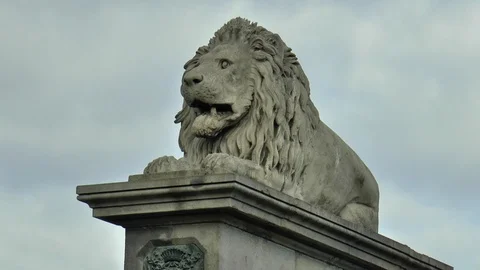 Lion Statue Budapest Stock Footage 99194117