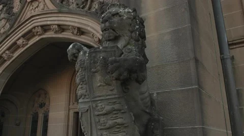 Lion Statue Stock Footage 52709914