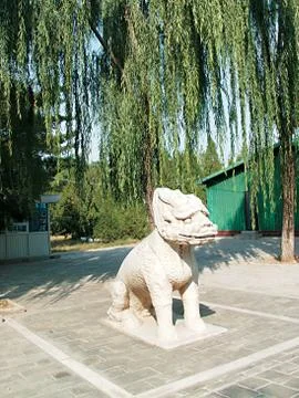Lion statue Fotos Stock