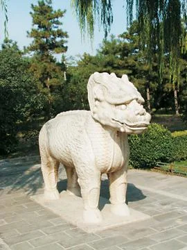 Lion statue Stock Photos