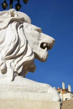 Lion statue Stock Photos