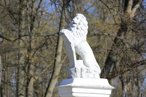 Lion statue 스톡 사진