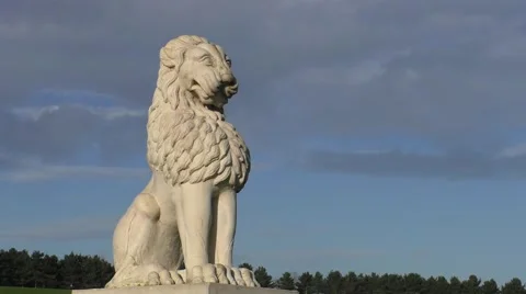 Lion Statue (Time Lapse) Stock Footage 46629917