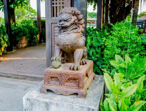 Lion statues Stock Photos