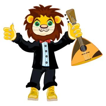 Lion in suit Stock Illustration