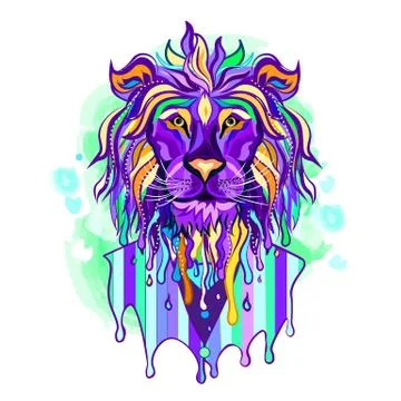 Lion in suit Stock Illustration