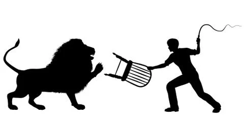 Lion tamer Stock-Illustration