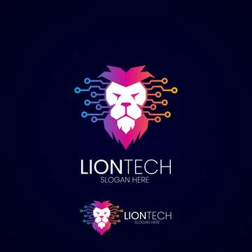 Lion tech Stock Illustration