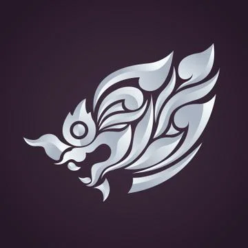 Lion thai style Stock Illustration