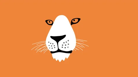 Lion Vector Footage Full Hd Resolution HD Animal Motion Graphic Stock Footage 179493426
