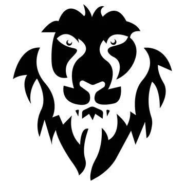 The lion vector logo design Stock Illustration